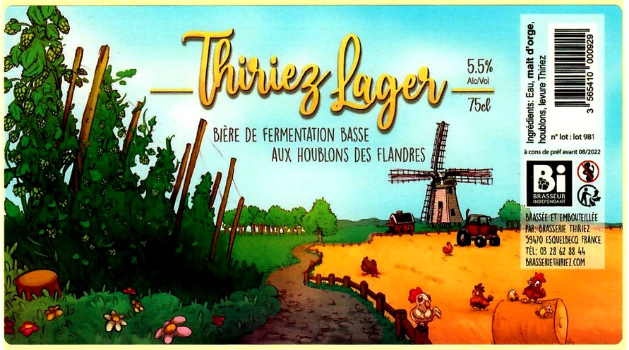 etiquette BRASSERIE THIRIEZ 196