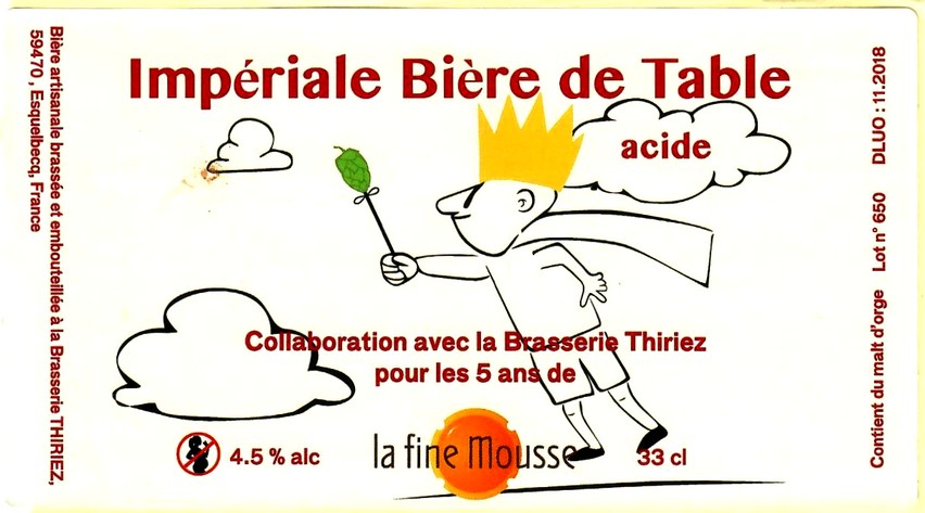 etiquette BRASSERIE THIRIEZ 198