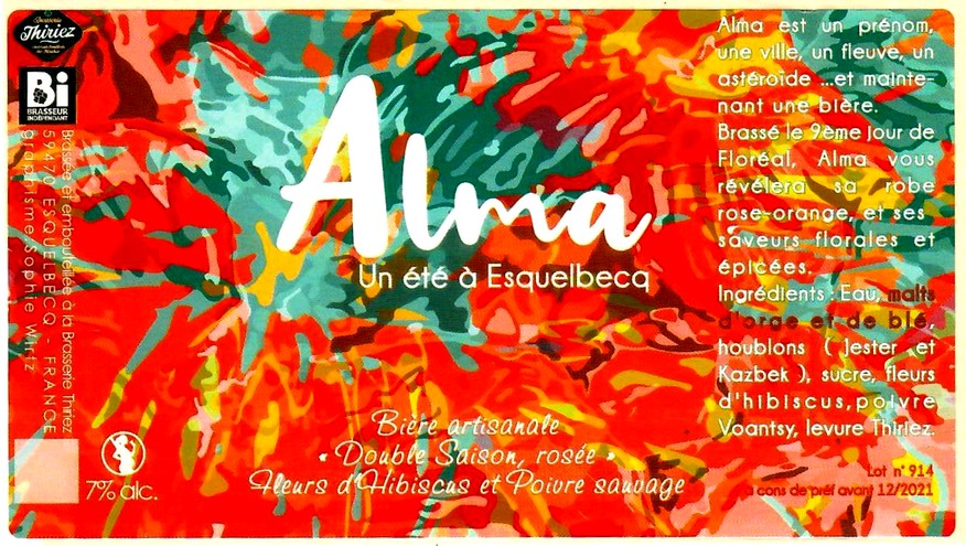 etiquette BRASSERIE THIRIEZ 202