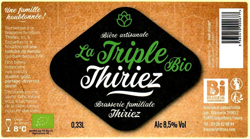 etiquette BRASSERIE THIRIEZ 211
