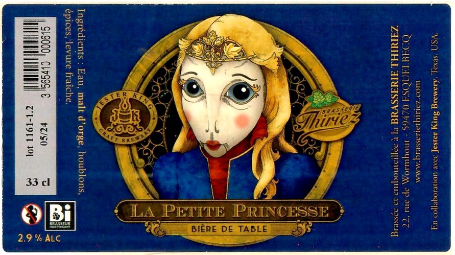 Etiquette BRASSERIE THIRIEZ 228