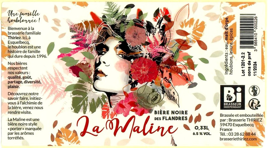 Etiquette BRASSERIE THIRIEZ 232