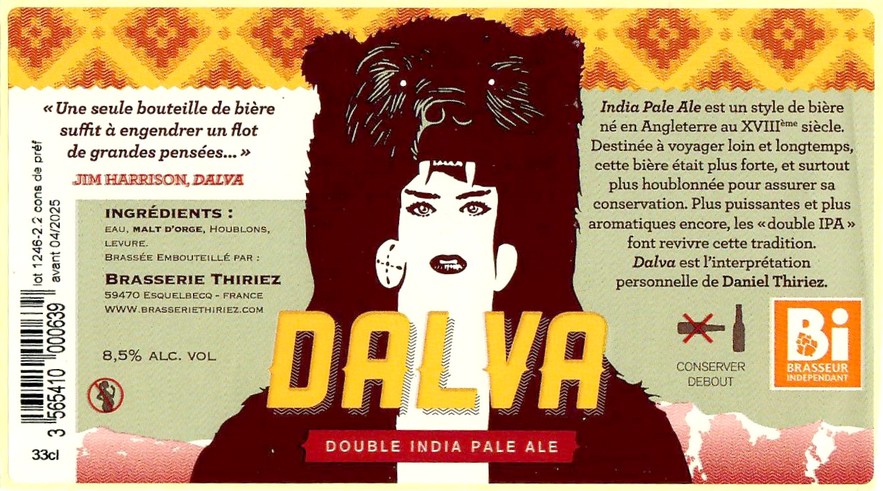 Etiquette BRASSERIE THIRIEZ 236