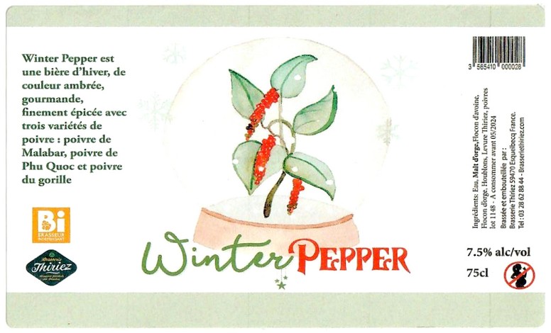 Etiquette BRASSERIE THIRIEZ 242