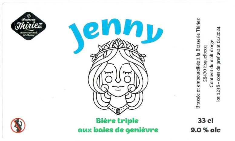 Etiquette BRASSERIE THIRIEZ 244