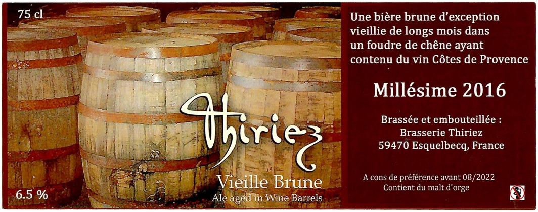 Etiquette BRASSERIE THIRIEZ 254