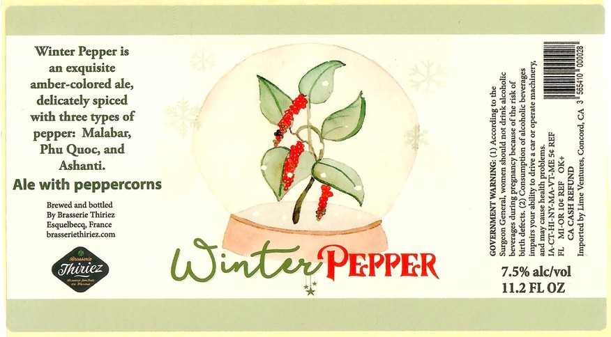 Etiquette BRASSERIE THIRIEZ 257