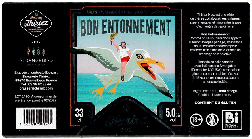 Etiquette BRASSERIE THIRIEZ 259