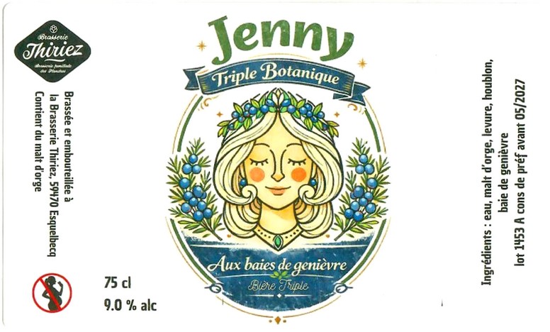 Etiquette BRASSERIE THIRIEZ 261