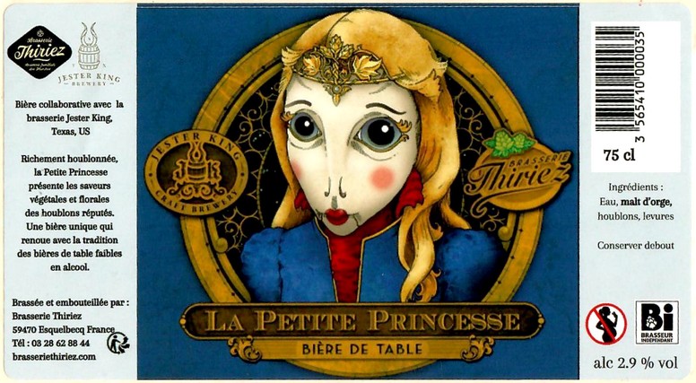 Etiquette BRASSERIE THIRIEZ 263