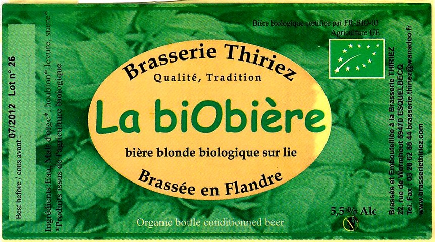 etiquette BRASSERIE THIRIEZ 46