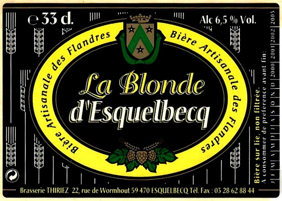 etiquette BRASSERIE THIRIEZ 58