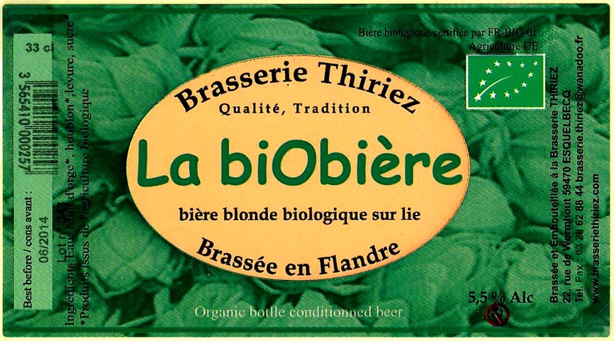 etiquette BRASSERIE THIRIEZ 61