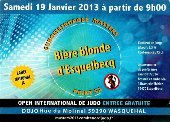 etiquette BRASSERIE THIRIEZ 63