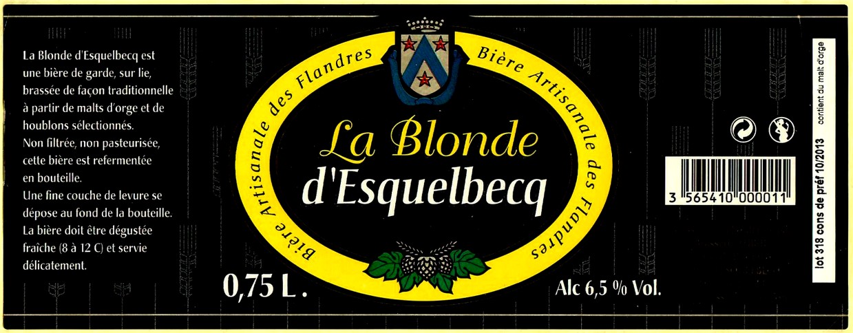 etiquette BRASSERIE THIRIEZ 65