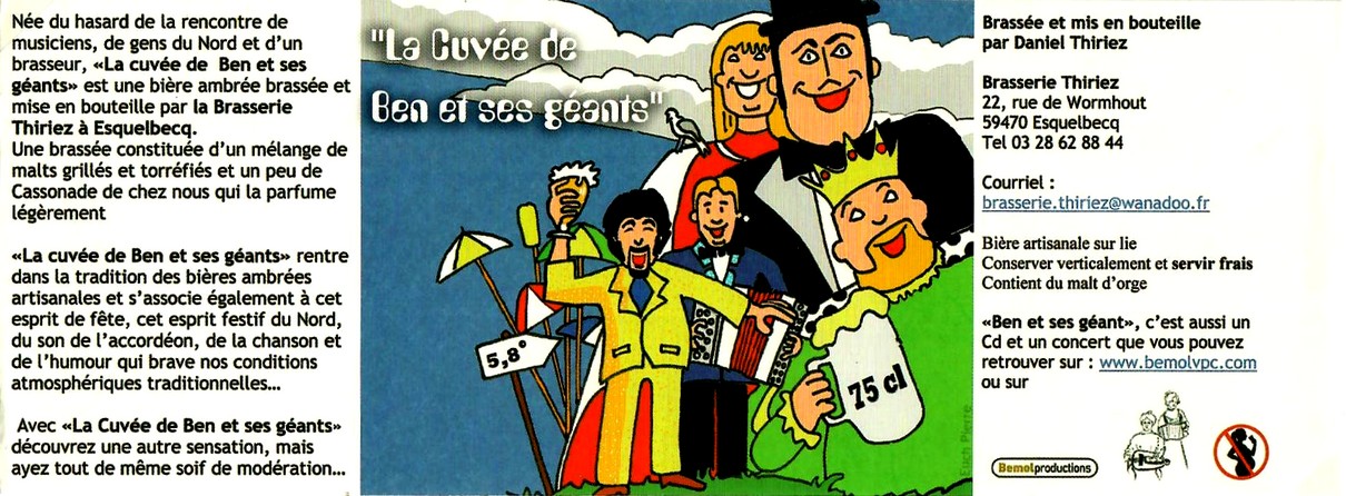 etiquette BRASSERIE THIRIEZ 67