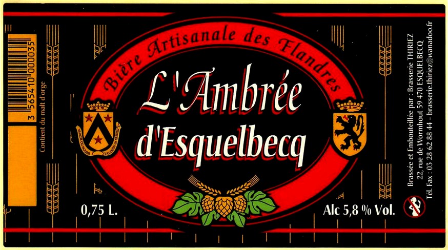 etiquette BRASSERIE THIRIEZ 69