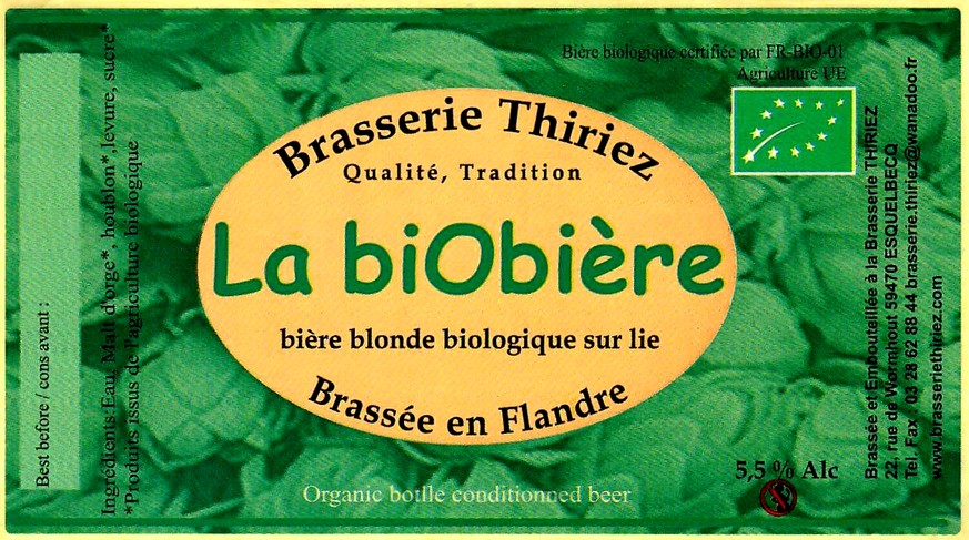 etiquette BRASSERIE THIRIEZ 70