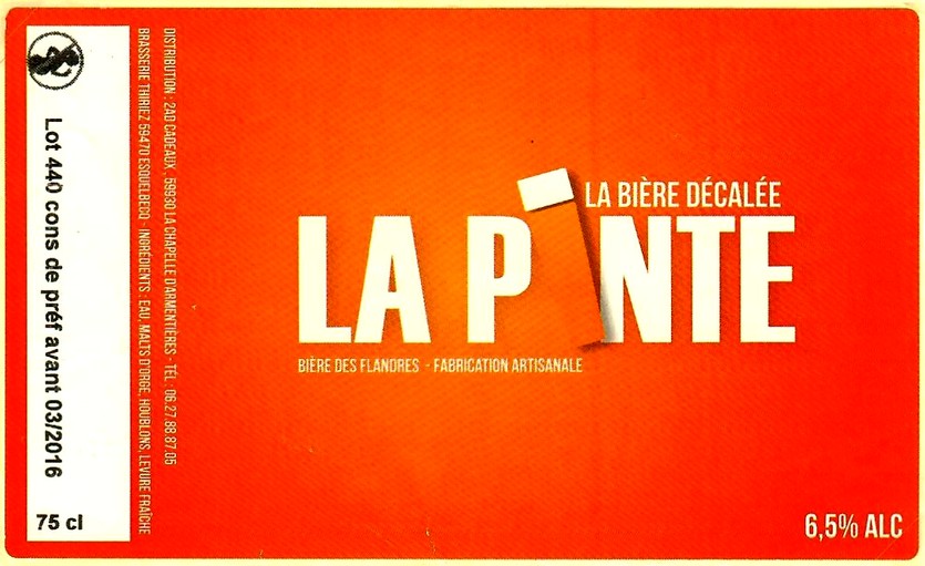 etiquette BRASSERIE THIRIEZ 80