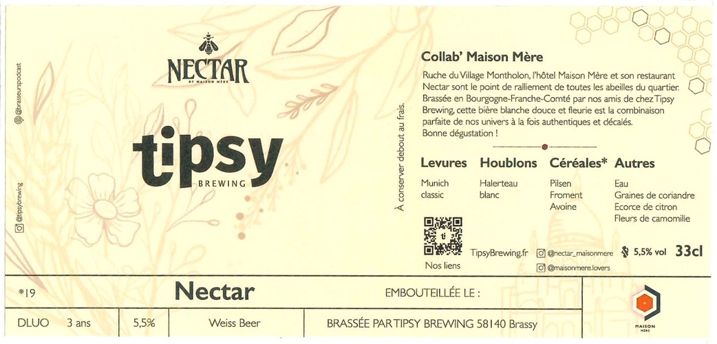 Etiquette BRASSERIE TIPSY 10