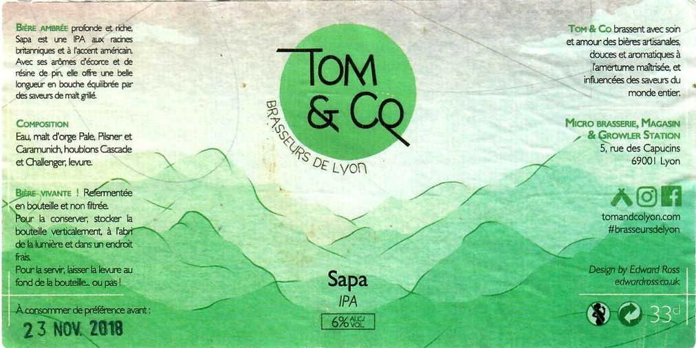 Etiquette BRASSERIE TOM&CO 03