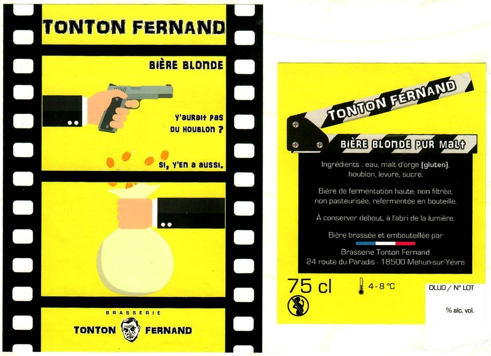 Etiquette BRASSERIE TONTON FERNAND 04