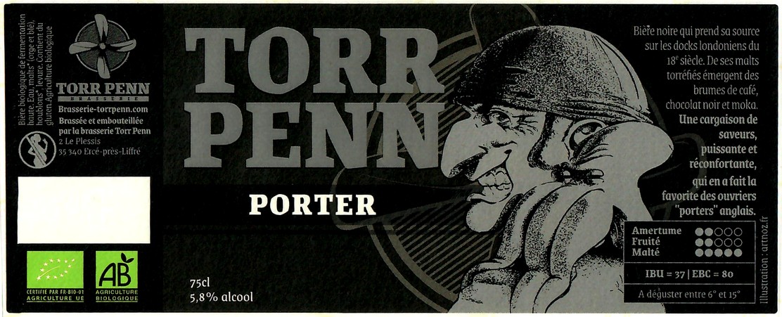 Etiquette BRASSERIE TORR PENN 20