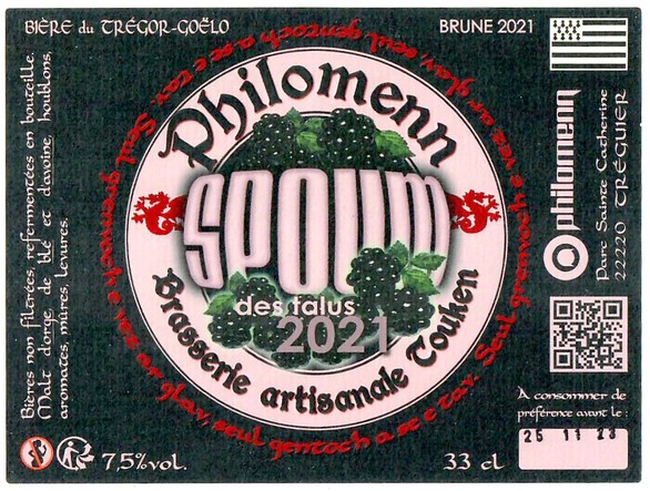 Etiquette BRASSERIE TOUKEN 34