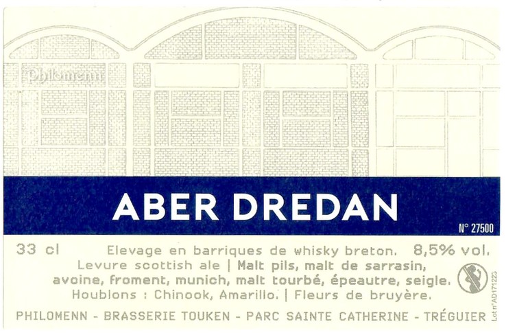 Etiquette BRASSERIE TOUKEN 43