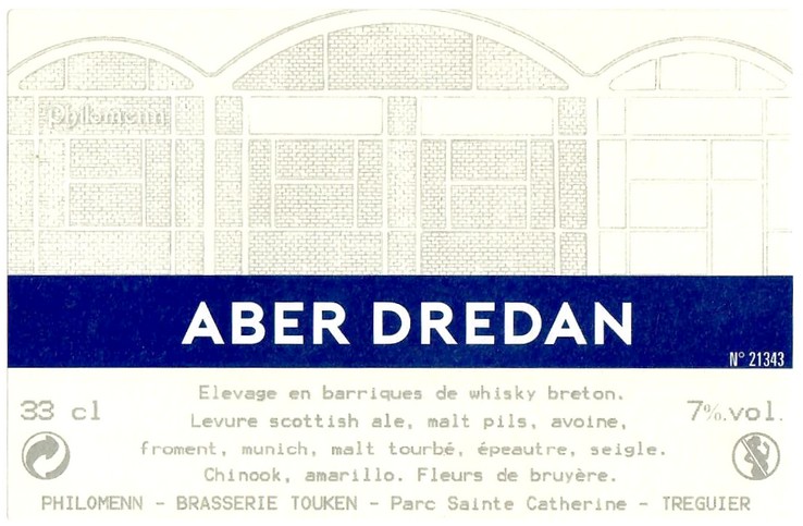 Etiquette BRASSERIE TOUKEN 44