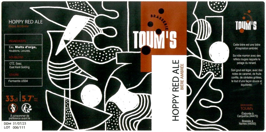 Etiquette BRASSERIE TOUM'S 02