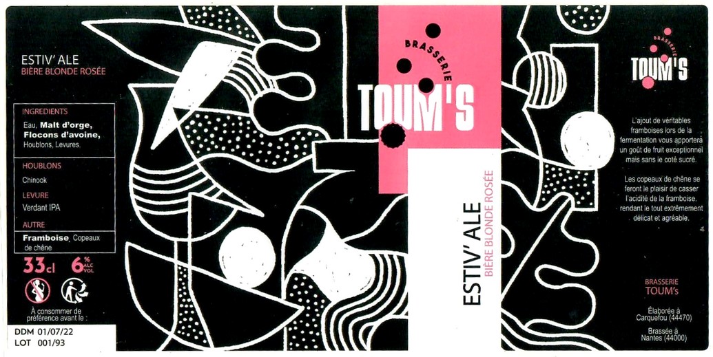 Etiquette BRASSERIE TOUM'S 03