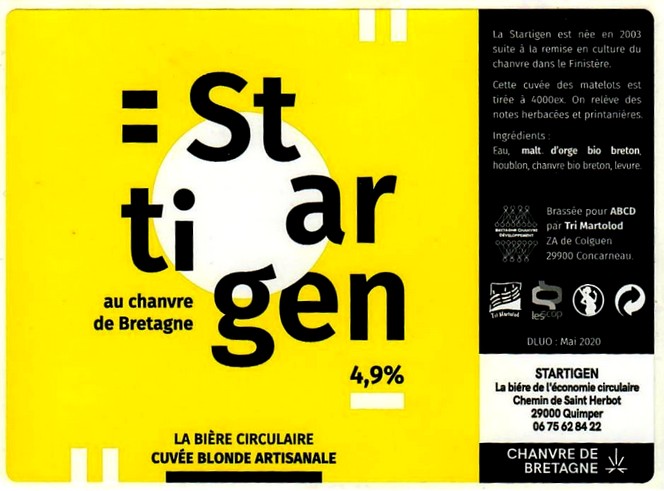 Etiquette BRASSERIE TRI MARTOLOD 57