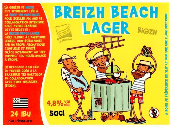 Etiquette BRASSERIE TRI MARTOLOD 62