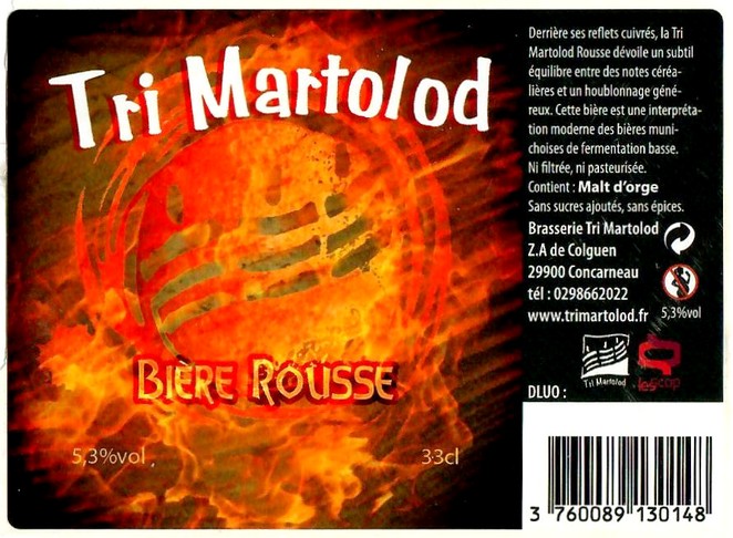 Etiquette BRASSERIE TRI MARTOLOD 73