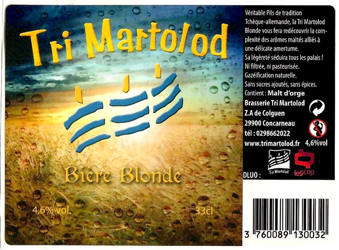 Etiquette BRASSERIE TRI MARTOLOD 79
