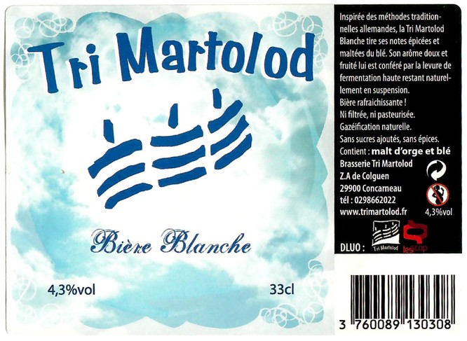 Etiquette BRASSERIE TRI MARTOLOD 81