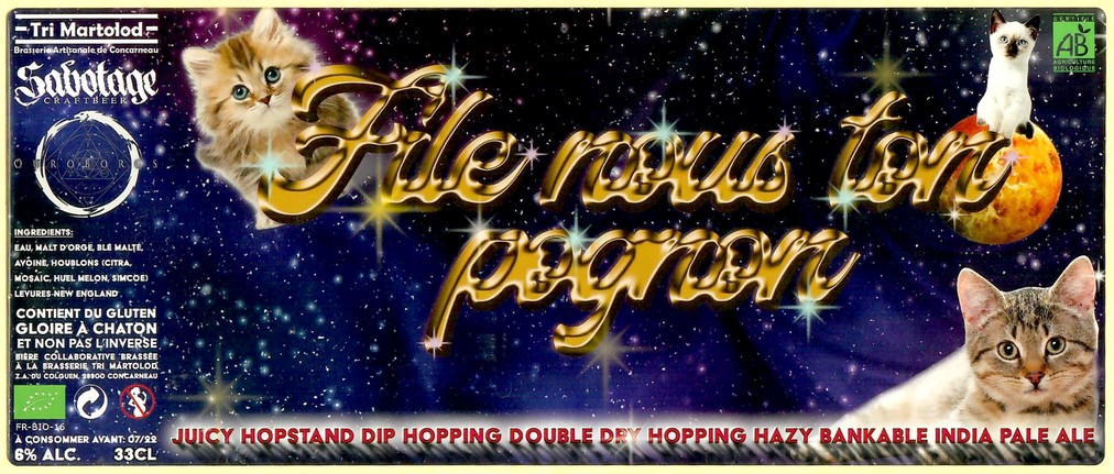 Etiquette BRASSERIE TRI MARTOLOD 85