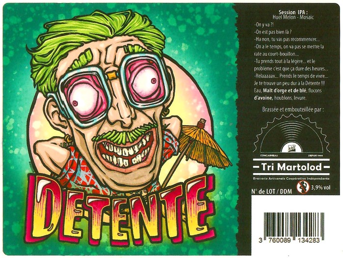 Etiquette BRASSERIE TRI MARTOLOD 88