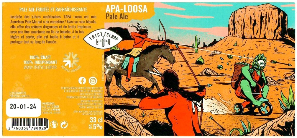 Etiquette BRASSERIE TRICYCLHOP 01