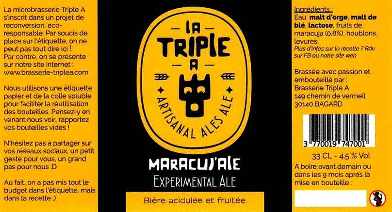 etiquette BRASSERIE TRIPLE A 03