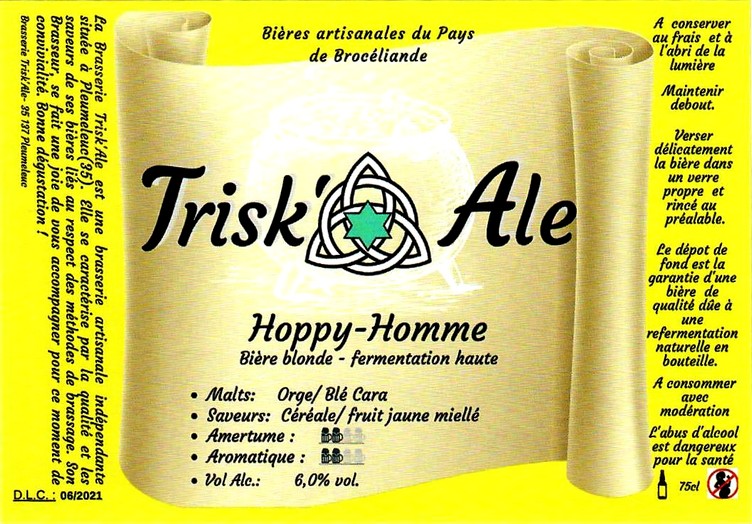 etiquette BRASSERIE TRISK ALE 03