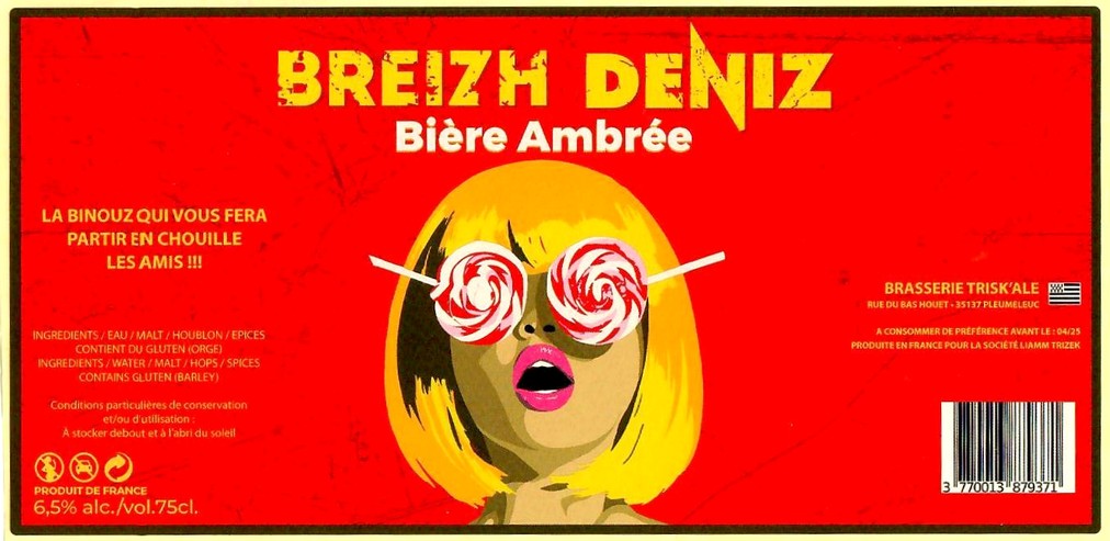 Etiquette BRASSERIE TRISK ALE 10