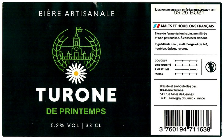 Etiquette BRASSERIE DE TURONE 03