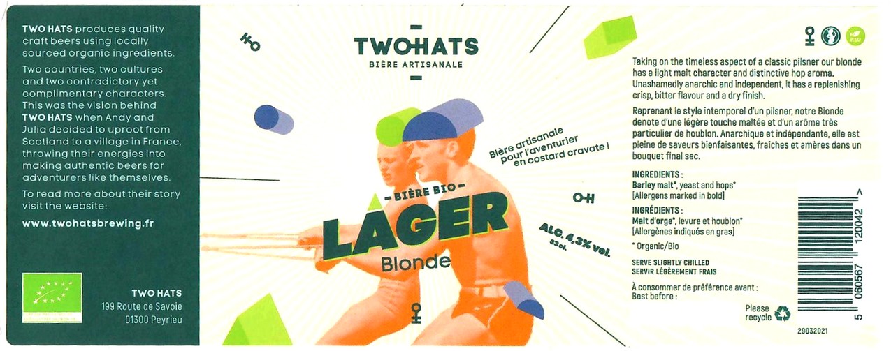 etiquette BRASSERIE TWO HATS 10