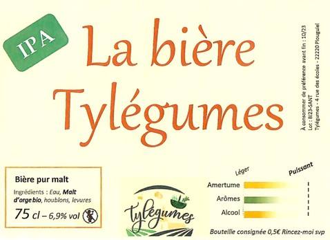 Etiquette BRASSERIE TY LEGUMES 01