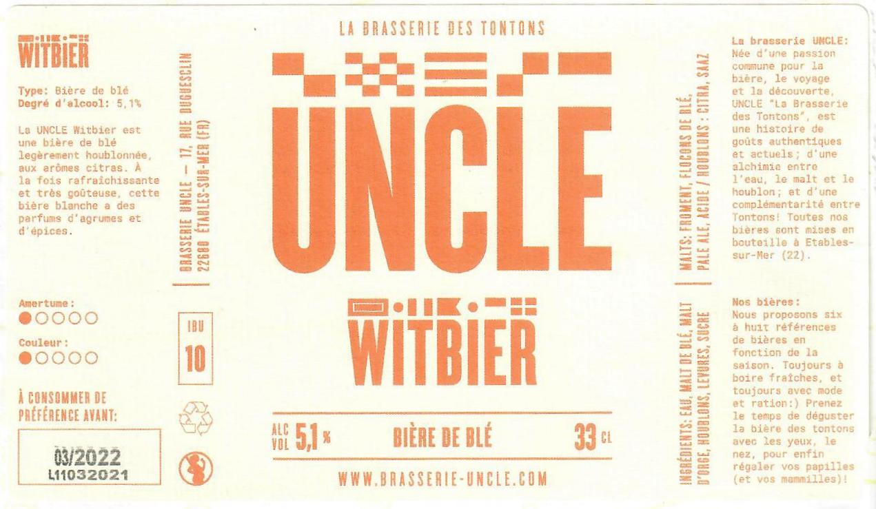 etiquette BRASSERIE UNCLE 09