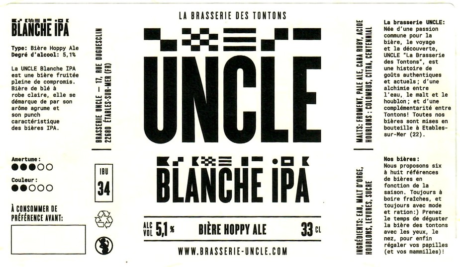 etiquette BRASSERIE UNCLE 11