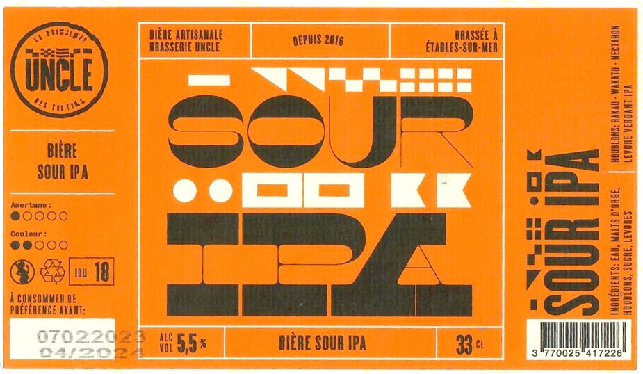 Etiquette BRASSERIE UNCLE 16