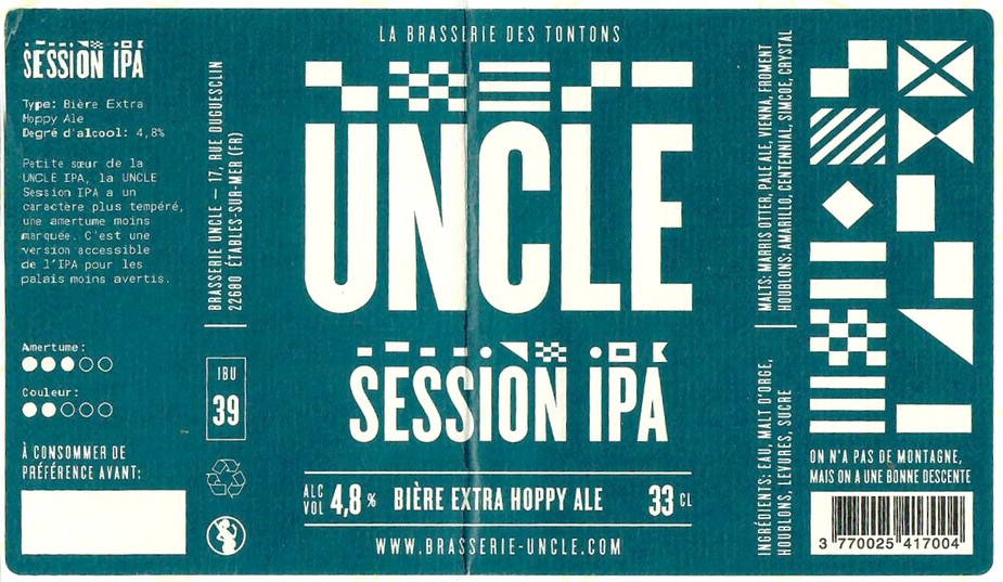 Etiquette BRASSERIE UNCLE 17